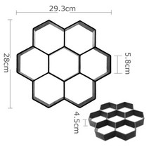 정원 바닥 산책 포장 금형 diy 수동 포장 시멘트 벽돌 돌 블록 도로 콘크리트 건물 경로 메이커 금형 만들기, d