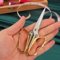 원단재단기 고무 시트지 종이 천 핸드 커터 커팅기 스테인레스 스틸 빈티지 가위 바느질, 나비 34