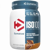 Dymatize Nutrition ISO100 가수분해 100% 분리 유청 단백질 초콜릿 땅콩 버터1.4파운드/20인분