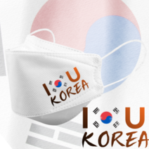 인쇄마스크 아이러브코리아 대한민국 태극기 마스크 25매 모델명 dki_3 KF94 3D입체형