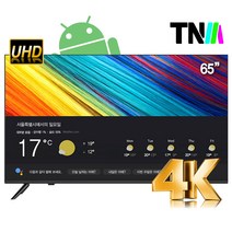 TNM 구글안드로이드 65인치TV UHD LED 스마트 TV TNM-6500ES 넷플릭스 유튜브 구글스토어 방문설치, TNM-6500ES(65인치), 벽걸이(방문설치)