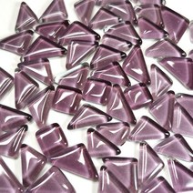 붙이는타일 벽데코 타일 스페인 거실 폴리싱 모자이크 120g(약 70pcs) 불규칙한 모양의 유리 다채로운 공예 재료 어린이어린이를 위한 diy 돌, 퍼플 120g