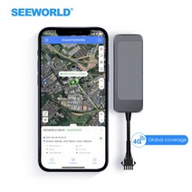SEEWORLD-R12L 프로 오토바이 GPS 네비게이터 IoT Lte 현대 글로벌 추적 장치, 01 다크 그레이