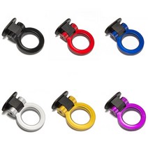 레이싱 견인고리 트레일러후크 메탈 자동차튜닝 레이싱스티커 부착식 후크장식 레이싱용품, (02)블루