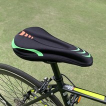 자전거 MTB 안장 커버 쿠션 패드 젤 5층으로 부드러움, ks37안장커버-블랙