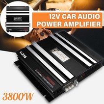 3800 watt 2 channel 12v car amplifer car audio 강력한 증폭기 car audio amplifier for cars 증폭기 서브우퍼, 1개