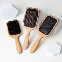 우드 나무브러쉬 두피마사지 철핀 돈모브러쉬 엉킨머리빗, 철핀+미니