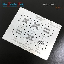 Ic 칩 mac bga reballing 스텐실 키트 솔더 템플릿 macbook ssd ddr bga108 bga136 bga128 bga96 bga132 bga60 tin net, [01] 1 pcs, [02] green