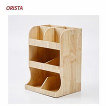 오리스타 실용적인 우드 트리플 디스펜서 카페 종이컵 수거, 1EA