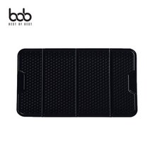 bob 다용도 차량용 논슬립 실리콘 패드 젤리소재 접착식 스마트폰 거치패드, 블랙, 차량용실리콘패드