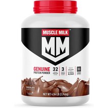 머슬밀크 제뉴인 복합 유청 단백질 파우더 보충제 2.24kg, 초콜렛