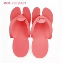 일회용 플립 플롭 도구 호텔 폼 페디큐어 EVA 10 50 쌍, 없음, 12.-Red-200 pairs