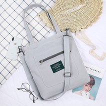 숄더 보조 가방 에코백 여성 캔버스 디자인 지퍼 어깨 재사용 대용량 구매자 토트 숙녀 에코 천 쇼핑백