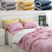 베딩마켓 곰곰이 모달100% 차렵이불 싱글 봄 가을 겨울이불 귀여운 곰돌이 캐리터 침대 패드 이부자리 세트