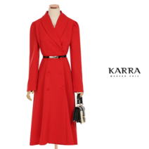 카라 KARRA (77까지)클래식더블버튼플레어원피스+벨트SET_KK2SOP012G