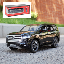 TOYOTA 도요타 랜드크루저 LC300 SUV 1대24 자동차 미니카 모형 다이캐스트 청년K쇼핑, 블랙