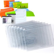 고주파 PVC 투명지퍼백11x13cm 10장 슬라이드지퍼백