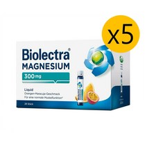 Biolectra 독일직구 헤어메스 바이오렉트라 마그네슘 300mg 리퀴드 액상 드링크 28개입 5팩, 기본, 1개