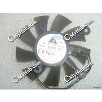 asus 용 8600 9800g 9600 GTS450 260 델타 EFB0812HB AD92 DC12V 0.25A 4Wire 그래픽 카드 냉각 팬, 한개옵션0