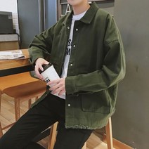 남자 캐쥬얼 루즈핏 가을 빈티지 심플 데일리 자켓 남성 코디 봄 10대 20대 남친룩
