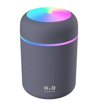 무중력가습기 물멍 불멍 무소음 빗소리 난방텐트 가습기300ml USB 공기 가습기 미니 초음파 아로마 에센셜, 03 Navy Blue