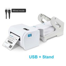 송장프린터 택배프린터 블루투스 열 라벨 바코드 스티커 4 인치 usb 포트 인쇄 기계 110mm 100mm 스탠드와 익스프레스 사용, USB 블루투스, 영국 플러그