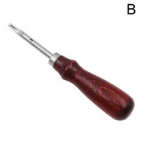 목재 손잡이 가죽 작업 세트 포함 가죽 엣지 베벨러 스카이빙 베벨링 나이프 절단 수공예 도구 08mm 10mm 12mm 15mm 1pc, 1mm+China
