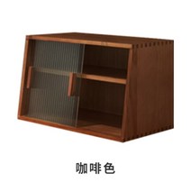 북유럽 찬장 원목 찻장 카페장 모루 다기 도기 유리 세덱 그릇장 홈카페수납장 커피장, 커피색