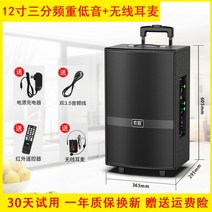 블루투스스피커 3방향 주파수 버스킹 행사 헤비베이스 SOAI F35, 12인치3방향+무선헤드셋