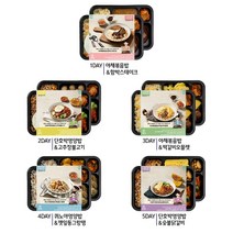 혼밥데이 양많은 도시락 세트5종 아침 점심 건강식 다이어트 간편식사 한끼 냉동밥 배달, 혼밥데이 5종 10팩, 10개