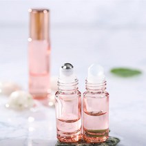 로즈골드 롤온 향수 공병 미니 롤러볼 아로마 용기 5ml, 불투명, 1개