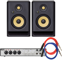 스테인버그 UR-RT4 x KRK ROKIT 5 G4 블랙 스피커 패키지