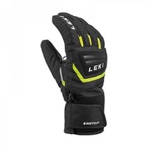 레키 LEKI HS 에르고 S GTX 스키장갑 6호 독일, Black-Yellow, Black-Yellow