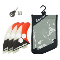 서핑 이중 탭 II AM 지느러미 서핑 보드 섬유유리 다양한 색상 중간, 04 red-key-bag