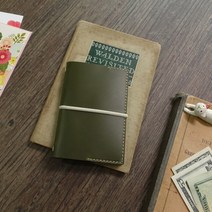 천연가죽 여권커버 (스내치올리브) - Passport folder