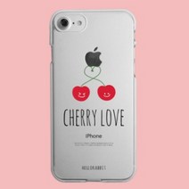 헬로래빗 / [젤리]CHERRY-LOVE 블랙 폰케이스