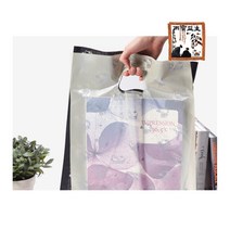 링손잡이 팬시 40호 비닐 쇼핑 백 봉투 40 x 50 100매, 아이보리