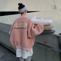 캐치펀 오버핏 스트릿 후리스 집업 뽀글이 자켓 CF01CC