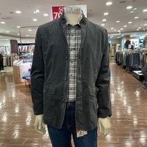 트레몰로 (주)세정 남성 21 가을 겨울 가먼트 워싱 다크그린 면 혼방 벨벳 코듀로이 느낌 변형 사파리 점퍼 자켓 TRNKAXF8371 -7881 + 인디안 신사양말 증정