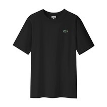 라코스테 크루 반팔티 블랙 남자 티셔츠 기본티 면티 캐주얼 여름 상의 TH2038-031