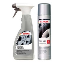 소낙스 타이어광택 보호제 & 휠 세정제, 2개, 타이어 광택세정제 400ml+휠 세정제 500ml