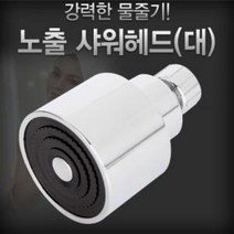 노출 샤워헤드(대)- 수도꼭지 수전 목욕탕 사우나 샤워기 샤워기헤드 샤워꼭지 욕실수전 - (샤워헤드/싱크), 본상품선택
