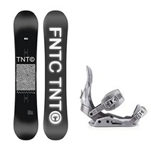 FNTC드레이크 22 23년 신상품 여성용 스노우 보드 바인딩 데크 세트 TNTC FTWO, 블랙/그레이
