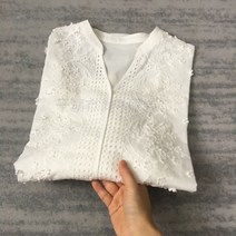 펀칭블라우스 아일렛 레이스 벌룬 여자 자수 브라우스 예쁜 빅사이즈 반팔 셔링 쉬폰 빅카라 셔츠