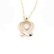30만원대 러블리 큐빅하트 여친 팬던트 결혼기념일 14k선물 반짝이는