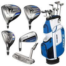 코브라 Cobra 골프 FlyXL Complete 골프 세트Graphite RH 카트백 블랙Blue