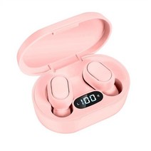 헤드셋 아이폰 샤오미 화웨이 삼성 E7s TWS 블루투스 스포츠 미니 무선 이어 버드 9D 스테레오 터치 이어폰, [01] Pink