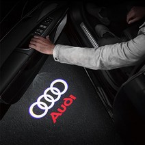 아우디 A6 4k 무결점 유리가공 LED 도어라이트 1ps C7, 원형스타일