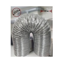 배풍기 산업용 공업용 포터블팬 배기팬 덕트 10 미터 확장 가능한 알루미늄 스틸 와이어 내부 지원, 03 140 mm - 10 m length