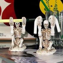 소울리스 해골펜홀더 기사펜홀더 서프라이즈소품 할로윈 웃긴선물